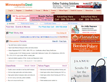 Tablet Screenshot of minneapolisdesi.com